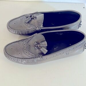 TOD”S Driver Loafers Size 38 1/2 Color Gray
